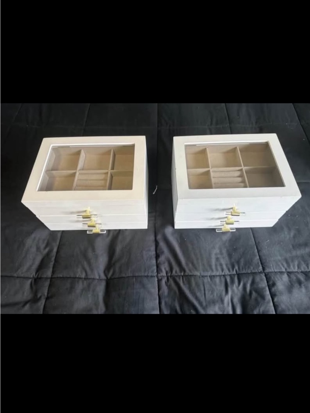 White Multi-Drawer Jewelry Organizer Box